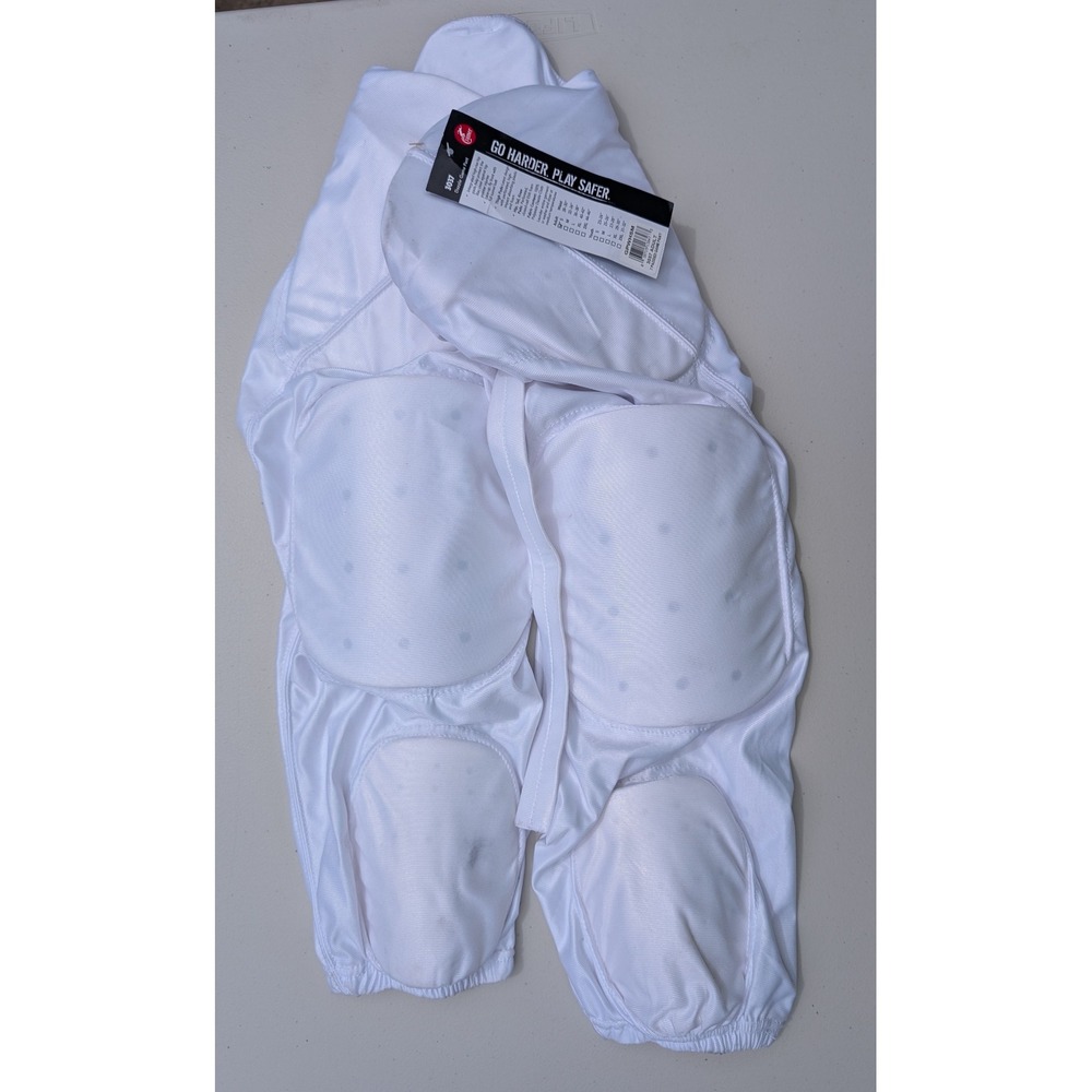 New Cramer White Integrated Padded Football Pants Girdle GPWHSM Small